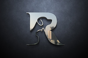 R Letter Pet Logo