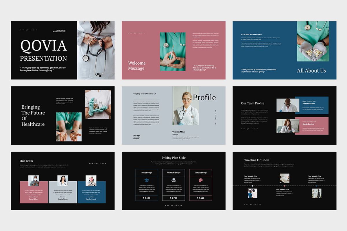 Qovia : Medical Google Slides, a Presentation Template by Punkl Camp (Photo 6 of 9)