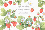 Sweet Watercolor Strawberry, a Decorative Illustration by Irina Diasli (Thumbnail 2 of 7)