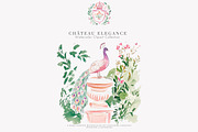 chateau clipart french illustration, a Decorative Illustration by Patishop Art (Thumbnail 3 of 10)