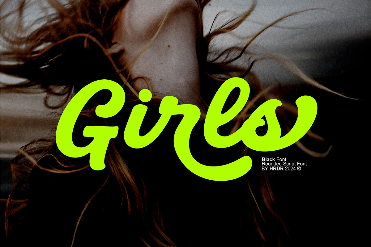 Black - Rounded Script Font, a Script Font by HRDR (Photo 9 of 13)