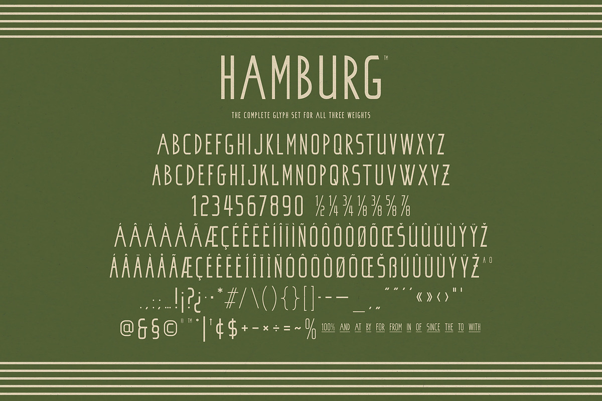 Hamburg - A Vintage Style Font, a Sans Serif Font by Komet & Flicker (Photo 13 of 13)