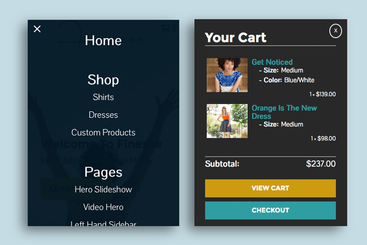 Finesse WooCommerce WordPress Theme, a WordPress Template by Organized Themes (Photo 4 of 4)
