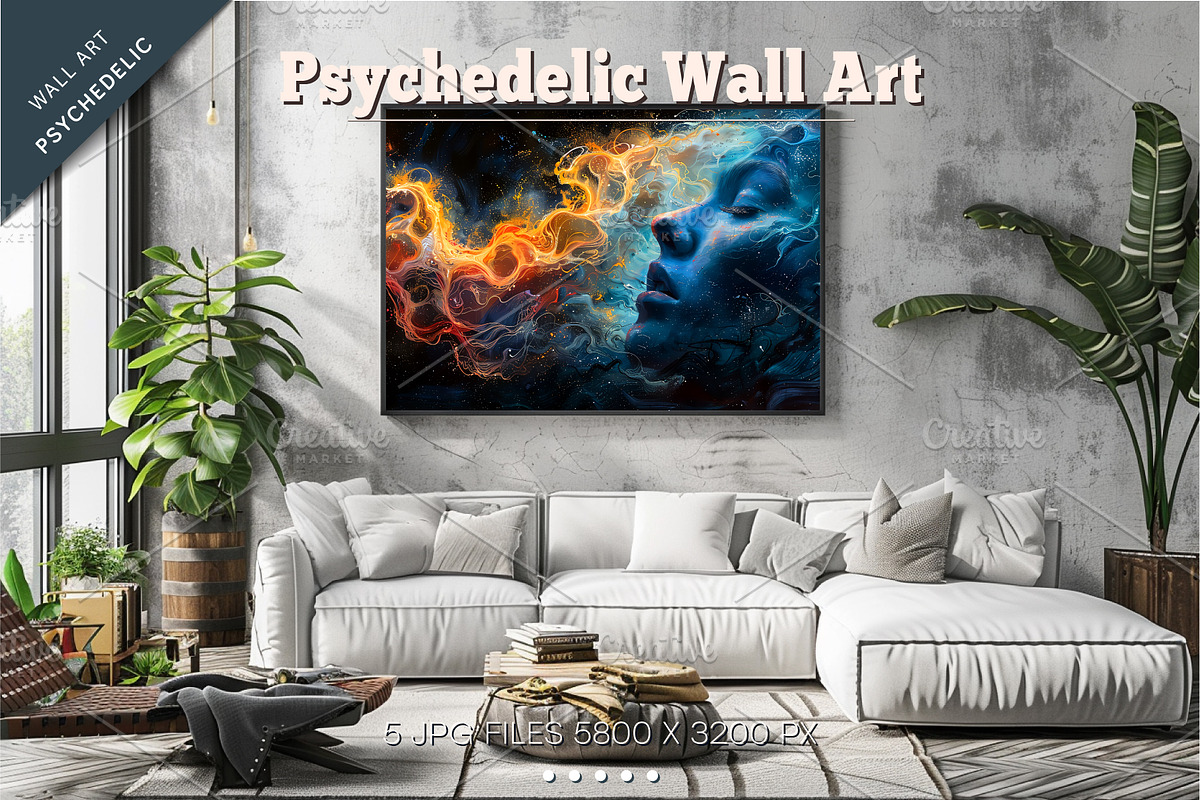 Big bundle of psychedelic background, a Decorative Illustration by KENO Mascots (Photo 8 of 12)