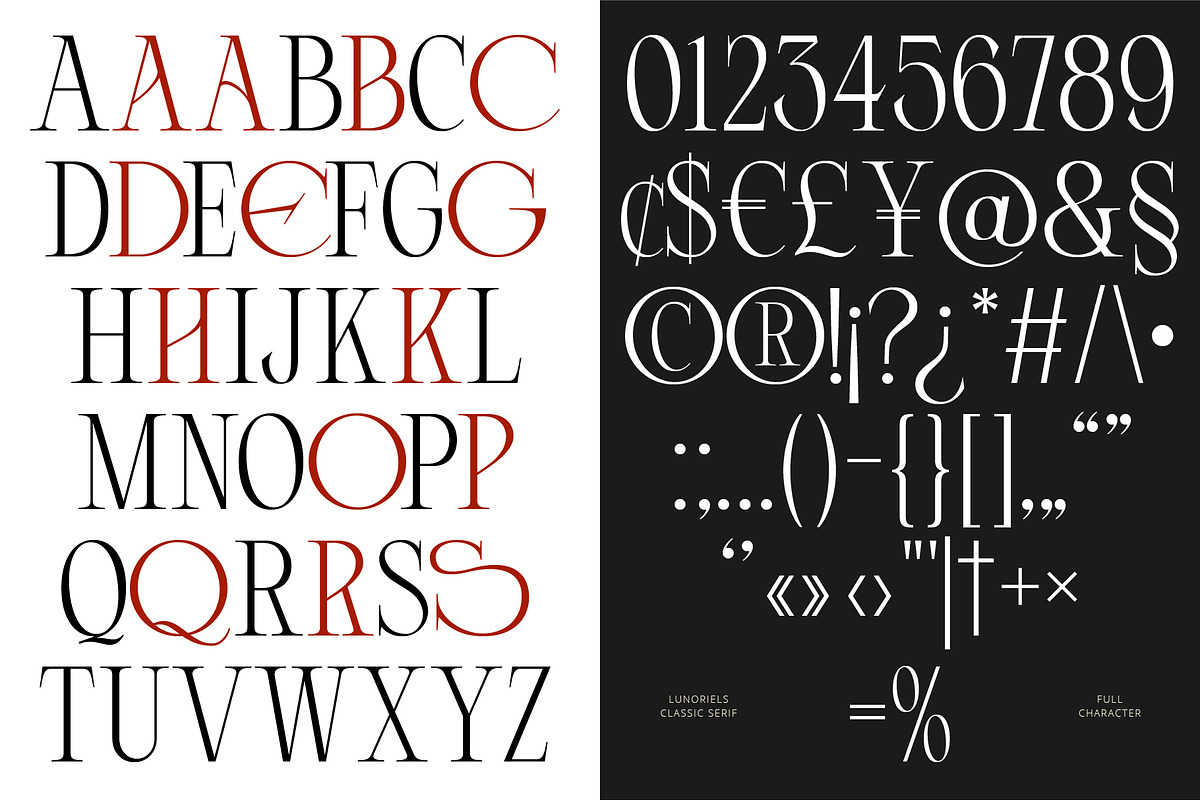 Lunoriels – Classic Serif Font, a Serif Font by Invasi Studio (Photo 12 of 13)