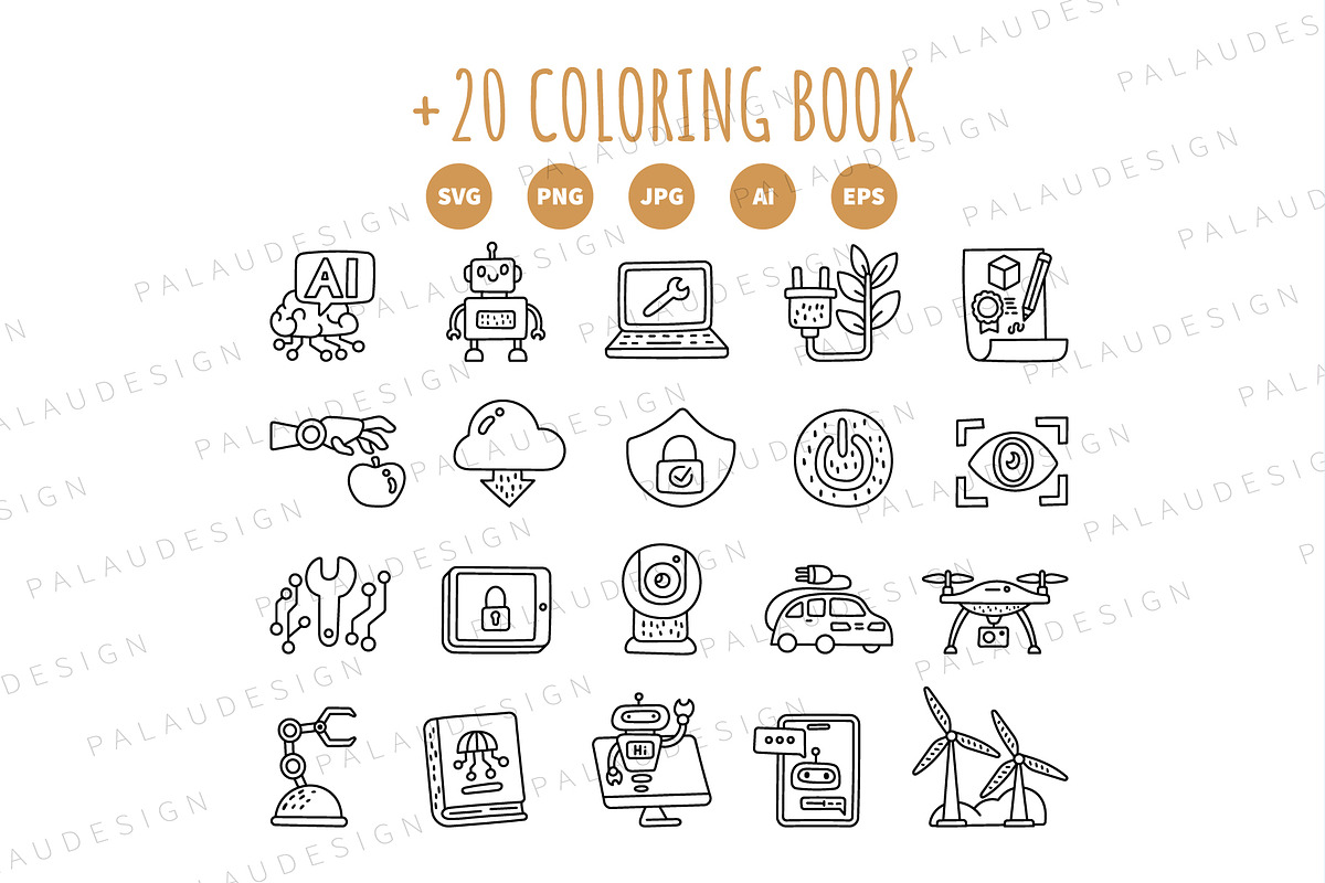 Technology Education Clipart Set, an Education Illustration by Palau (Photo 9 of 10)
