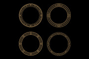 Art Deco 8 Round Frames, a Decorative Illustration by Stanislav Kharchevskyi (Thumbnail 2 of 3)
