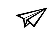 Simple black airplane icon symbol, an Illustration by Amazin_art (Thumbnail 15 of 21)
