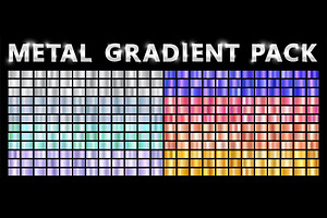 Realistic metal chrome gradients