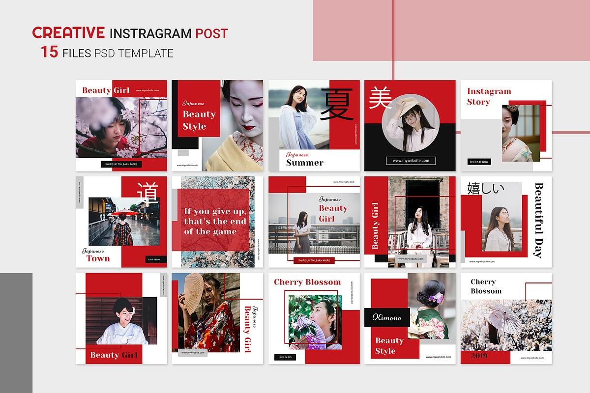 Instagram Templates Bundle 95% OFF, a Social Media Template by UICreative (Photo 10 of 21)