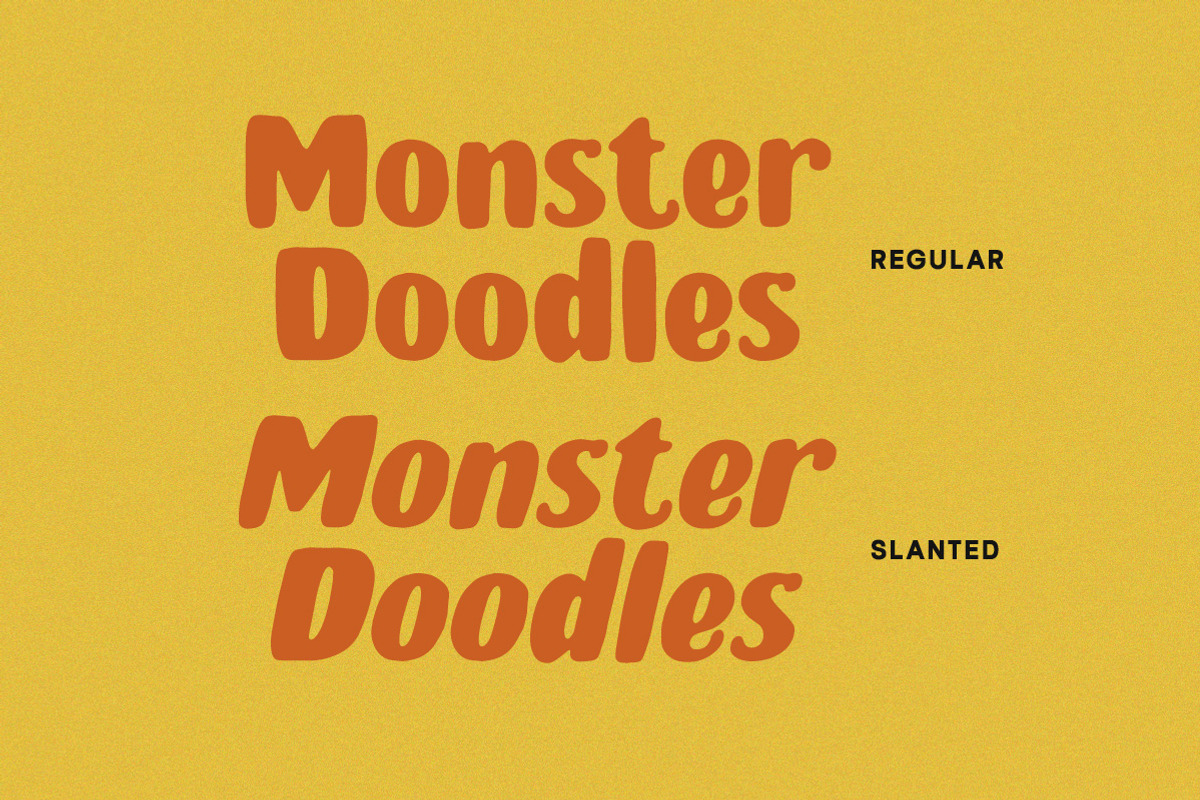 Monster Doodles - Handdrawn Font, a Handwritten Font by Letterhend Studio