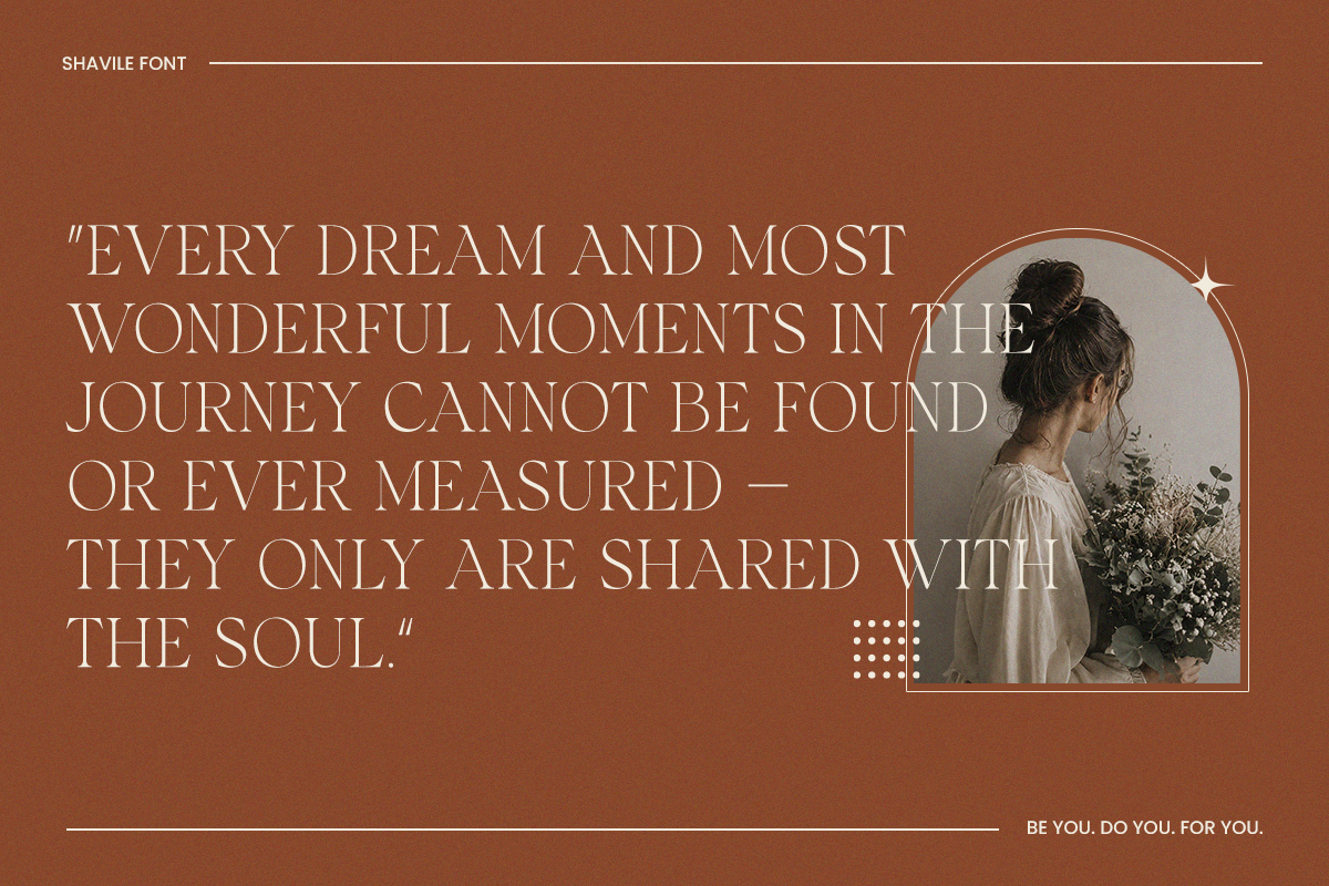 Fashion Brand Serif Font - Shavile, a Serif Font by RagamKata (Photo 2 of 10)