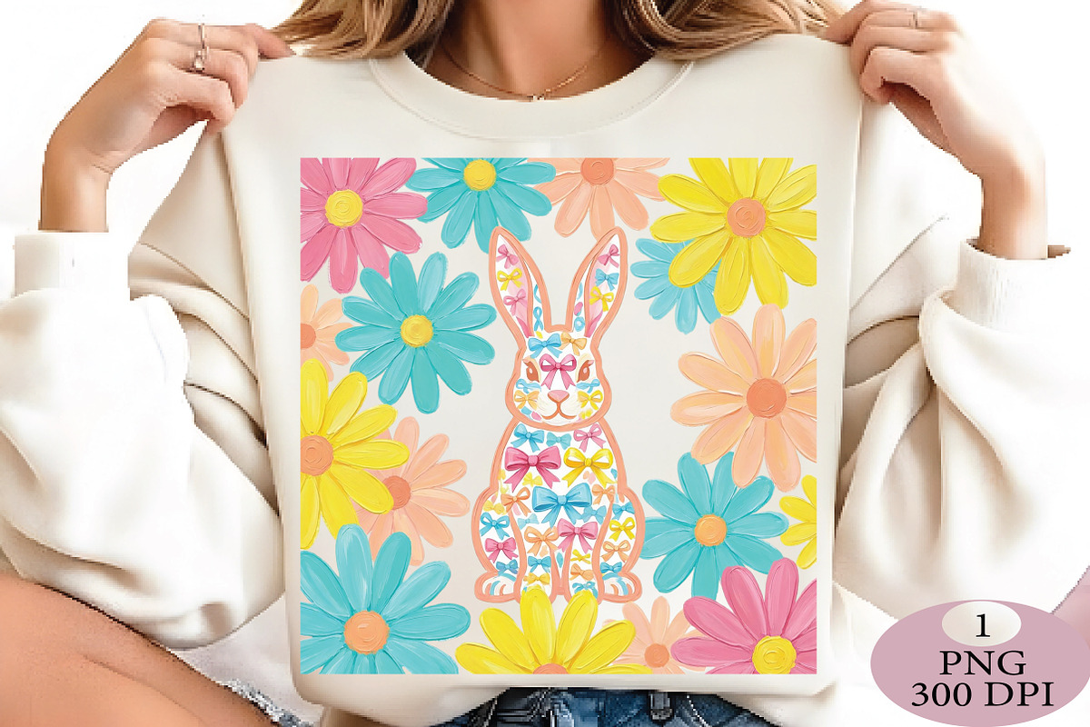 Boho Easter Bunny Png, an Illustration by Daily.Designs (Photo 5 of 5)