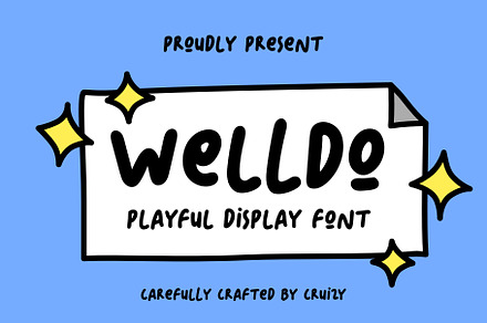 WELLDO - Playful Display Font
