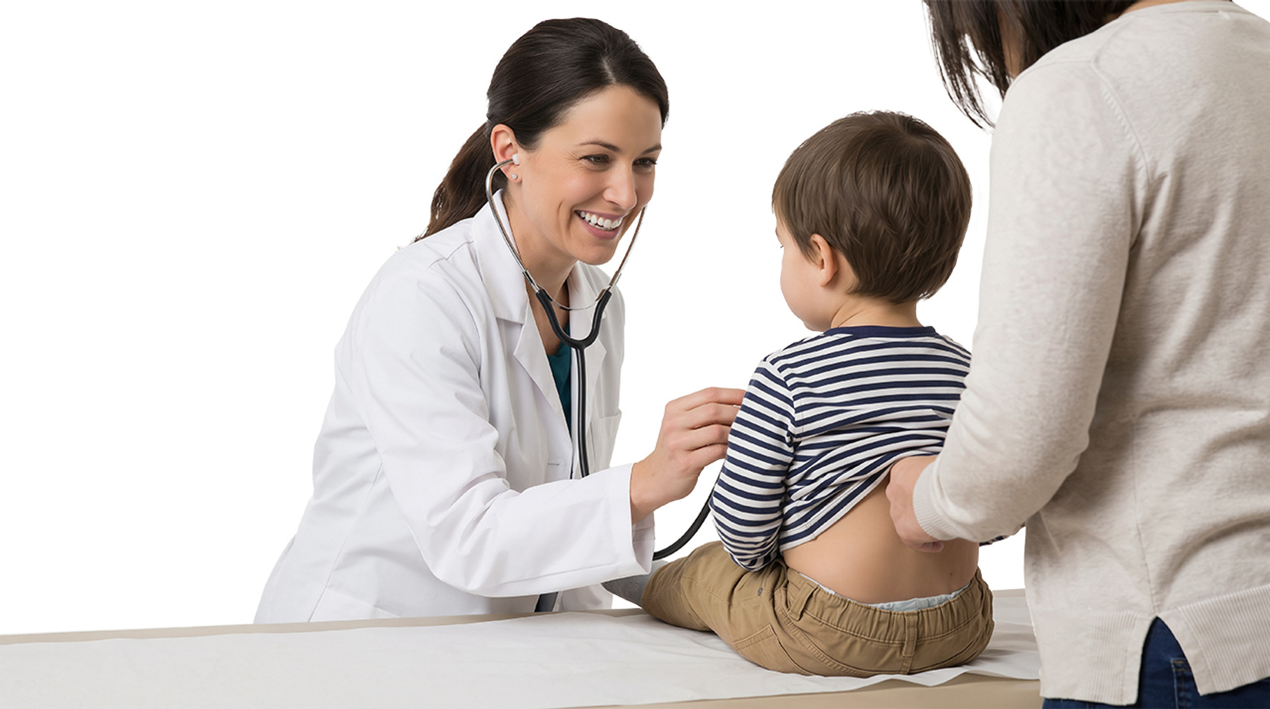 pediatrician and child patient, a Health & Medical Photo by itakdalee