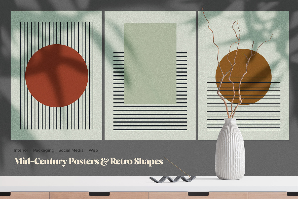 Mid-Century Posters & Retro Shapes 3, a Graphic by LEROY Design (Photo 4 of 8)