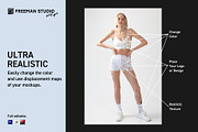 Shorts and Tank-Top Mock-Up Set, a Bottom Mockup by Freeman Studio (Thumbnail 4 of 17)