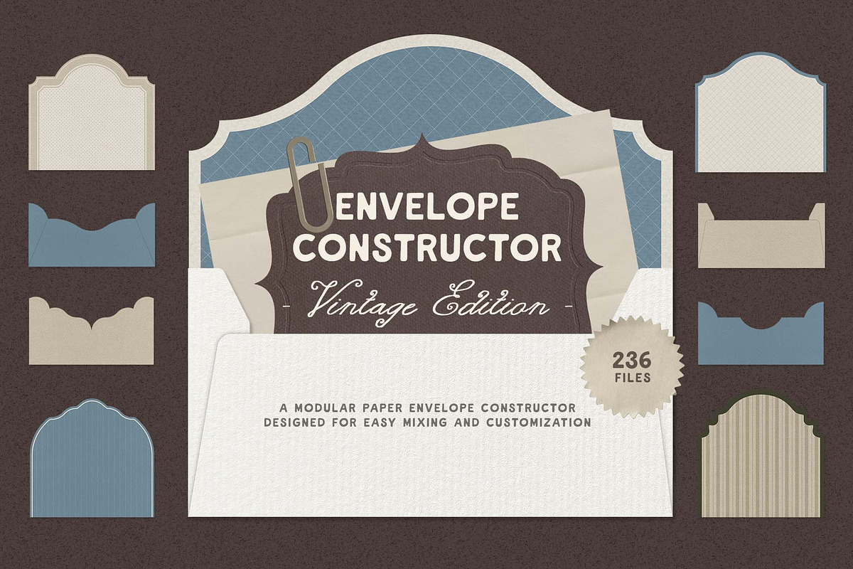 Envelope Constructor Vintage Edition, an Object Graphic by DigARTbyHavroshka (Photo 1 of 16)