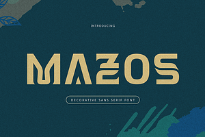 Mazos - Decorative Sans Serif Font