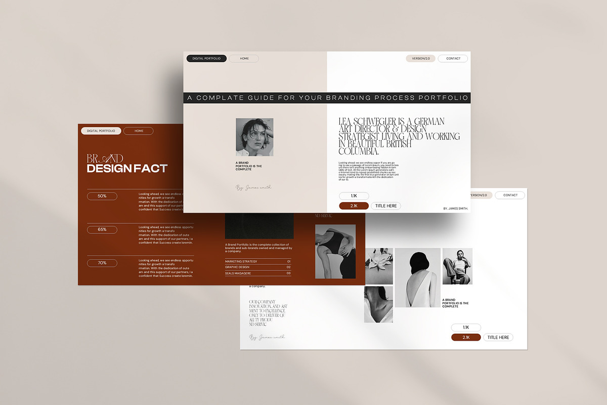 Digital Portfolio Presentation, a Presentation Template by CreativexGenius (Photo 3 of 10)