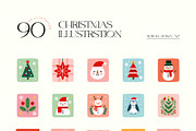 Christmas Illustration Clipart Kit, a Seasonal Illustration by Leleka.Store (Thumbnail 5 of 15)