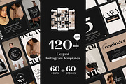 Elegant Instagram Templates | Canva, a Social Media Template by Studio DigiCraft (Thumbnail 1 of 7)