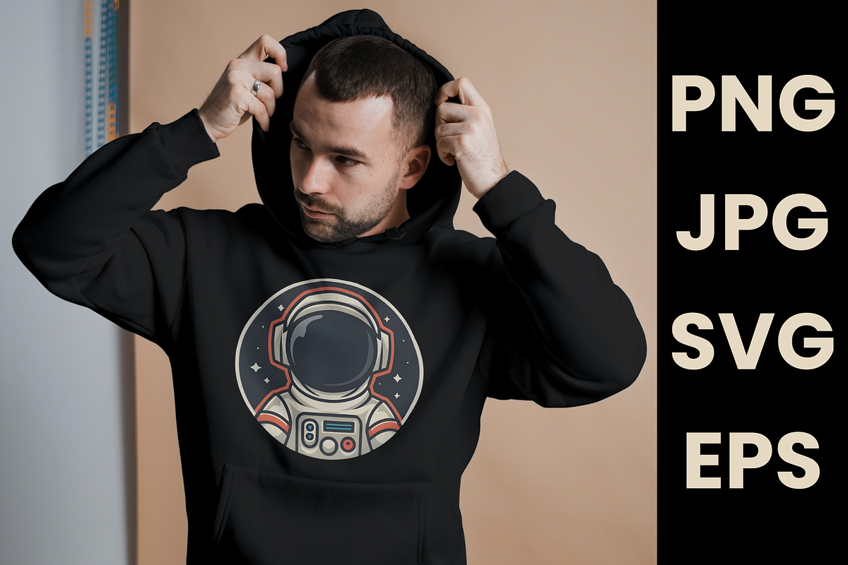 Minimalist Astronaut Space Lover SVG, a Graphic by KA7-Designs (Photo 2 of 3)