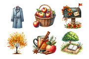 Autumn Fall Days Clipart Bundle, an Illustration by Daily.Designs (Thumbnail 4 of 5)