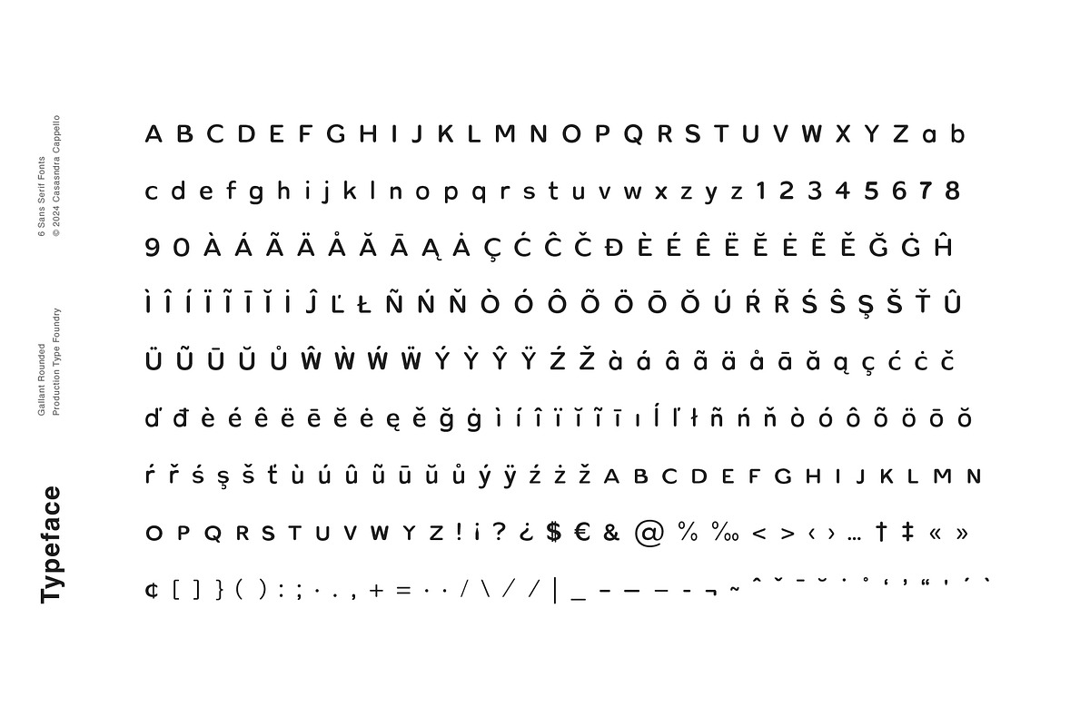 Gallant Rounded - Geometric Typeface, a Sans Serif Font by Cassandra Cappello (Photo 6 of 6)