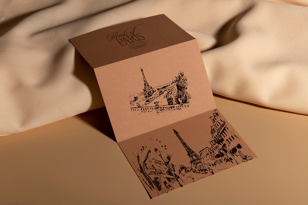Paris Street Scene Sketches, a Work Illustration by TheMountBirdStudio (Photo 7 of 7)