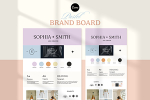 Pastel Brand Board