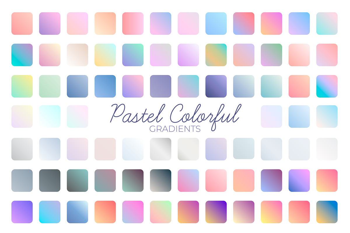 Pastel Colorful Gradient Set, a Gradient Add-On by Cris Palapa (Photo 1 of 2)