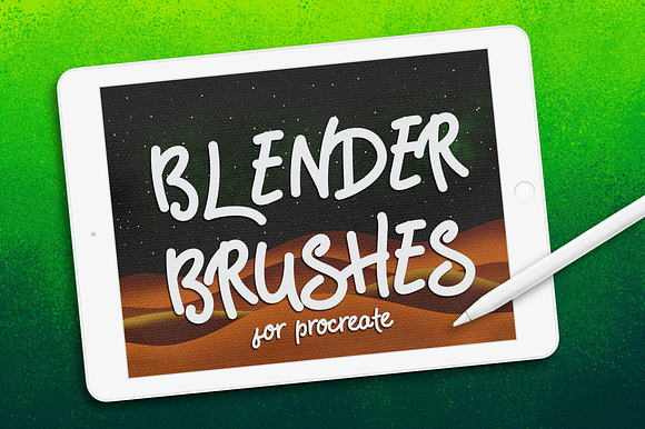 BLENDER BRUSHES FOR PROCREATE preview 6