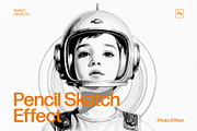 Pencil Sketch Photo Effect Template, a Layer Style Add-On by DesignerCandies (Thumbnail 6 of 6)