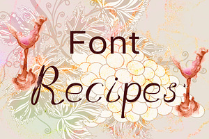 Font "Recipes".