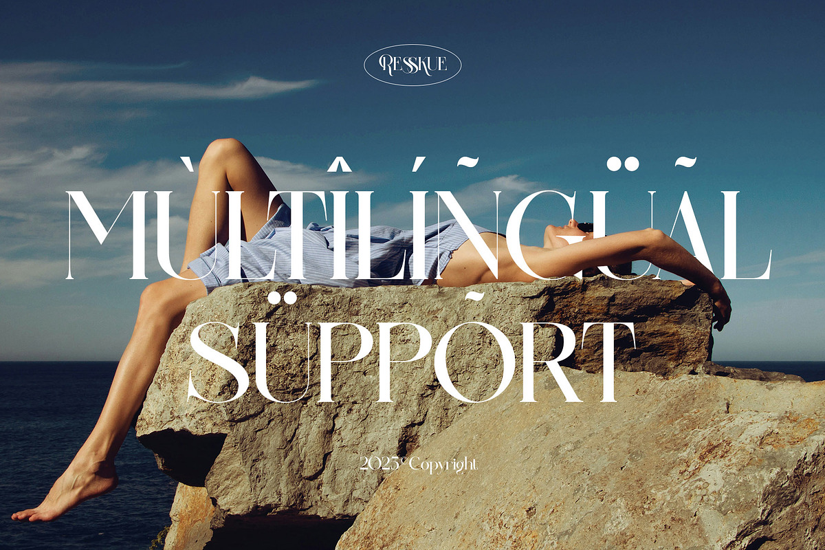 Resskue Elegant Display Serif, a Serif Font by Alfinart (Photo 7 of 10)