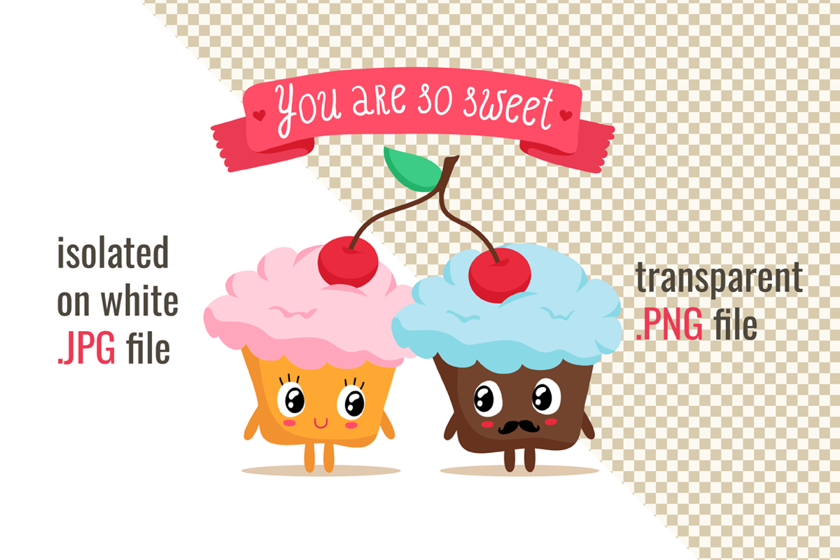 Sweet cupcakes, an Illustration by Zhe Vasylieva (Photo 3 of 4)