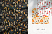 Halloween watercolor collection, a Decorative Illustration by CrystalinaShop (Thumbnail 14 of 16)