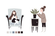 People illustrations set, a Person Illustration by Cute Atelier (Thumbnail 9 of 9)