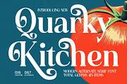Quarky Kitchen Modern Serif Font, a Serif Font by timelesstype.co (Thumbnail 1 of 20)
