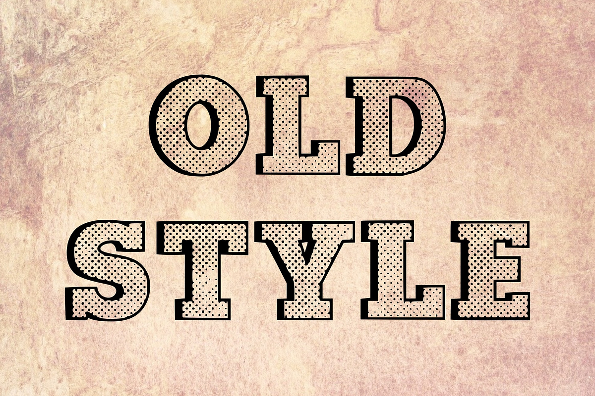 Retro Halftone – Vintage Font, a Slab Serif Font by Limited.studio (Photo 2 of 6)