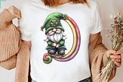 Whimsical St Patrick Gnome Clipart B, an Illustration by SVGArt (Thumbnail 9 of 9)