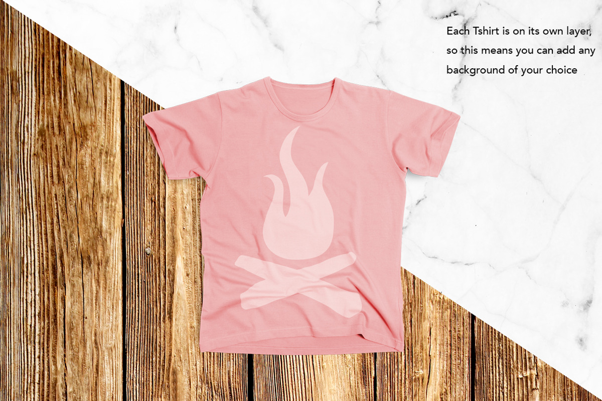 Apparel Mockups + Hero Headers, a Shirt Mockup by Graphic Xtreme (Photo 6 of 9)