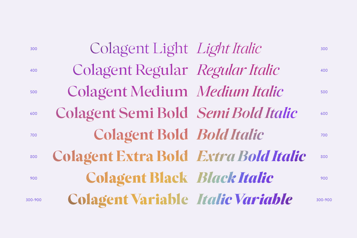 Colagent Family | Variable Font, a Serif Font by Mulkan Nazir (Photo 14 of 15)