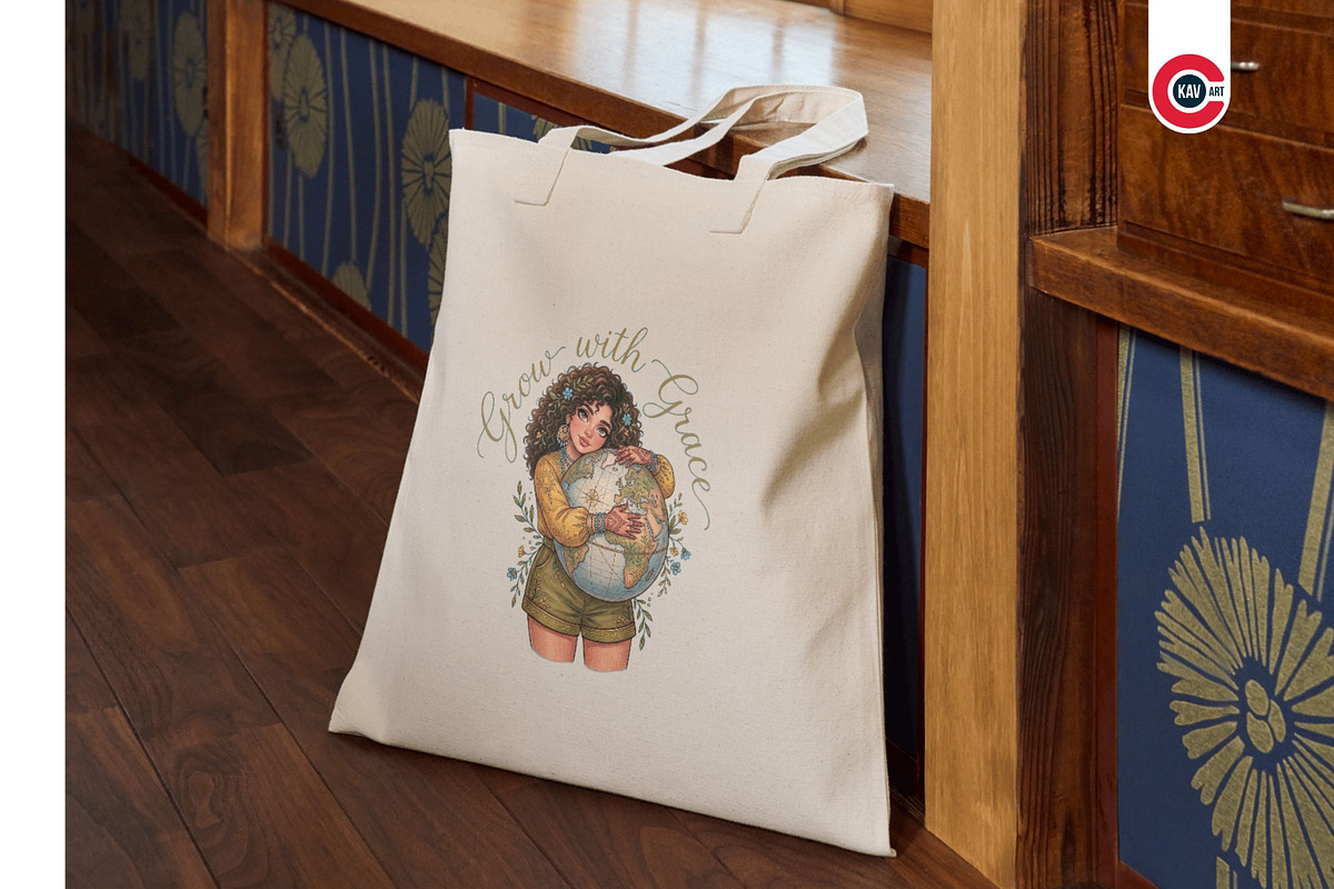 Cute Curly Hair Boho Afro Girls, a Person Illustration by C-Kav (Photo 8 of 14)