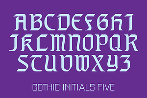 Gothic Initials Fonts Collection