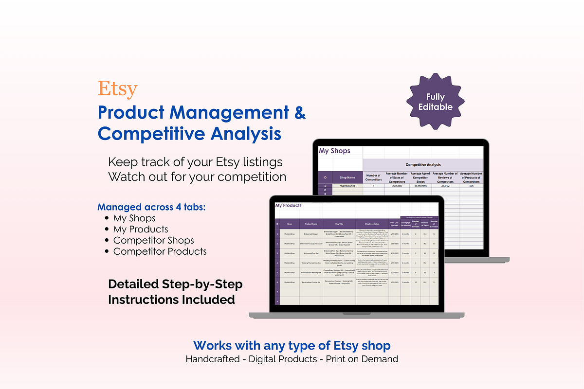 Etsy Pricing Tool - Excel preview 3