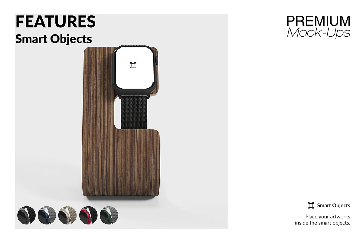 Smart Watch 7 Mockups, a Wearable Device Mockup by mock-ups (Photo 4 of 12)