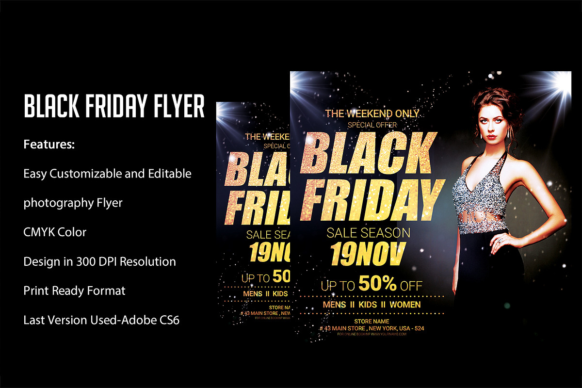 Black Friday Flyer, a Flyer Template by VaaniDesigns (Photo 2 of 2)