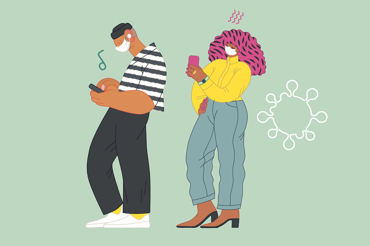 Waiting in line (vector), a Healthcare Illustration by Grivina's shop (Photo 18 of 19)
